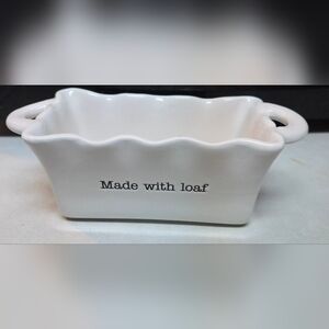 Mud Pie Made With Loaf Mini Ceramic Baking Pan 3x2x2.5"